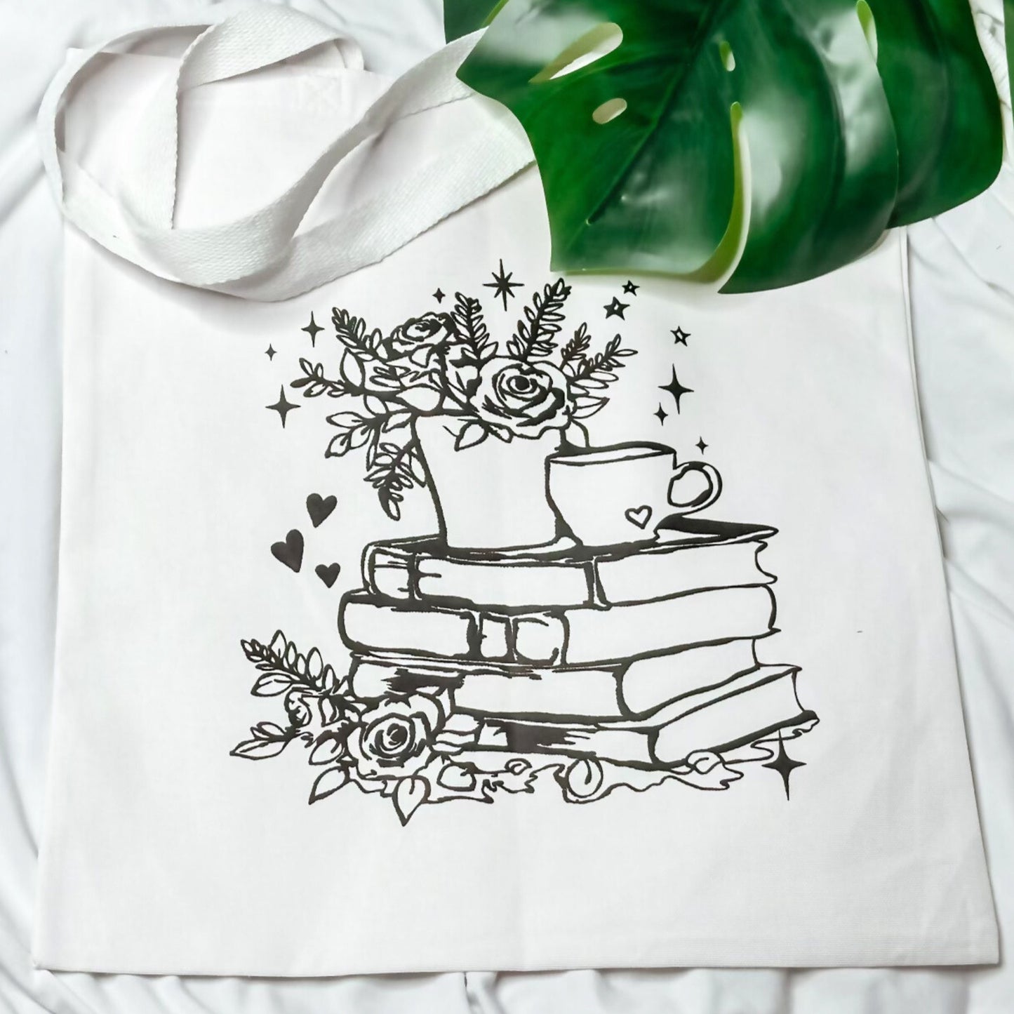 Books & Tea Tote Bag