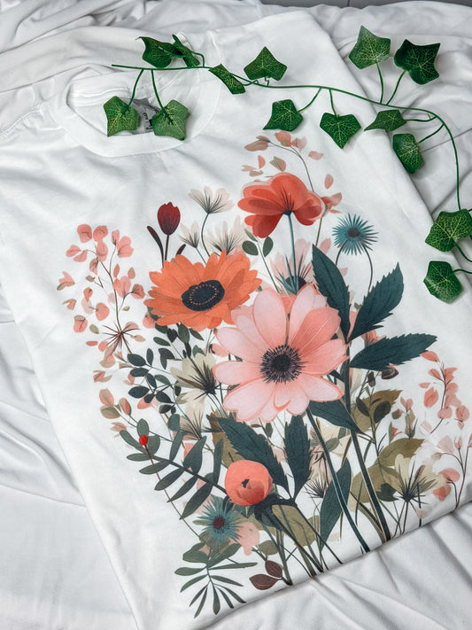 Garden Pastel Wildflowers T-shirt